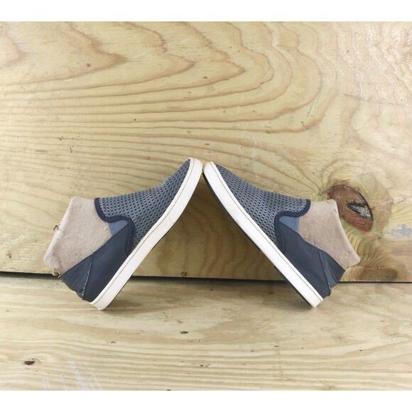 OluKai Womens Shoes PEHUEA Sz 6 Mesh Gray Casual Slip On Flats - Picture 4 of 7